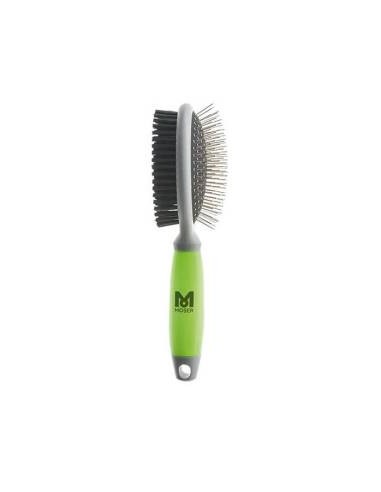 Moser Spazzola Doppio Lato Manico Gel 7025